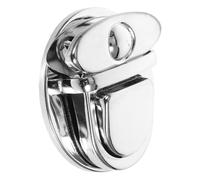 MOKKHNB Bag Closure Hardware Large Silver Tuck Lock Clasp for DIY Purse and Backpack Making, Metal Lock Buckle Accessory for Handbag Repair and Craft Projects