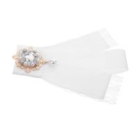 MOKKHNB Baroque Rhinestone Bowknot Brooch Pin with Faux Pearl Pre Tied Neck Tie Pin for Ladies Fashion Collar Clothing Accessories Versatile Elegant Brooch for Bags and Lolita Style