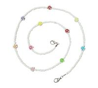 MOKKHNB Beaded Glasses Strap Holder and Face Mask Lanyard Chain for Men Women Versatile Connectors Prevent Mask Loss Stylish Boho Accessory Gift