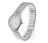 MOKKHNB Big Dial Quartz Watch Luminous Analog Display, Elastic Strap Waterproof Wristwatch for Elderly Men and Women, Classic Large Number Easy-Read Timepiece for Daily Wear Random Style