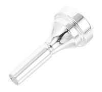 MOKKHNB Brass Cornet Mouthpiece Silver Plated Exceptional Playing Experience and Sound Projection Stylish and Elegant Instrument Accessory for B Flat Cornet Random Random Color
