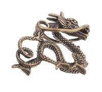 MOKKHNB Brass Dragon Pendant Keychain Sturdy Vintage Charm for Year Dragon Chinese Year Accessories Handbag and Car Keys Unique Gift