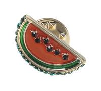 MOKKHNB Cartoon Watermelon Brooch Pin Summer Jewelry Refined Mini Design Lapel Pin for Women Hawaii Party Accessory