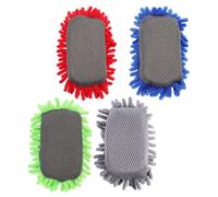 MOKKHNB Chenille Dry Erase Erasers Easy to Stick 4pcs with Sponge Material White Board Erasers for Classroom Whiteboard Cleaning Tools for Game Room Use