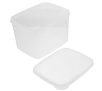 MOKKHNB Clear Bread Box with Lid Reusable Plastic Toast Packing Box Fridge Food Container for Home Kitchen Bakery Storage 1. 9l