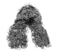 MOKKHNB Cosplay Wig for Judge Lawyer Authentic Gray Curly Hairpiece for Men Women for Costume Parties Stage Performances Durable Lawyer Hair Accessory