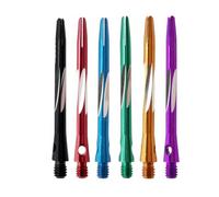 MOKKHNB Dart Stems and Front-loaded Weight Balance 6pcs Aluminum Alloy Rods with Smooth Surface Medium Length Shafts 2ba Thread Size for Enhanced Grip and Flight Stability for Darts