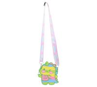 MOKKHNB Dinosaur Silicone Crossbody Bag for Boys, Green Cartoon Coin Purse with Adjustable Strap, Novelty Animal Waist Pack for ’s Travel and Everyday Use