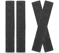 MOKKHNB Drumstick Wraps Black Irradiation Cross-linked Polyethylene Professional Anti-slip Drumstick Covers and Repeatable Water Washing 2 Pairs with Strong Heat Shrinkage for Drum