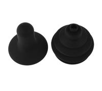 MOKKHNB Electric Wheelchair Handle Grips and Dust Cap Cover Set in Black Rubber, Suitable for Seniors Using Drive Wheelchairs and Mobility Scooters