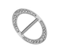 MOKKHNB Elegant Alloy Scarf Ring Clip for Women Lightweight Silver Scarf Buckle Jewelry Accessory for Christmas Valentine's Day Unique Fashion Scarves Clamp