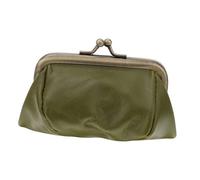 MOKKHNB Elegant Beautiful Genuine Leather Coin Purse Easy Open Close Material for Women Bag