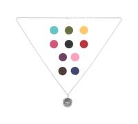 MOKKHNB Essential Oils Diffuser Locket Necklace - Aromatherapy Locket Pendant with 10 Refill Pads - Aroma Perfume Fragrance Necklace Jewelry