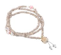 MOKKHNB Ethnic Wooden Beaded Bracelet for Men Women Japanese Cat Motif Spiritual Jewelry for Yoga Meditation Unique Round Bead Design for Cultural Style