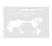 MOKKHNB Fancy White Plastic Global Map Decorating Stencils Accurate World Map Cake Baking Decorative Molds Good Toughness for Weddings and Anniversaries