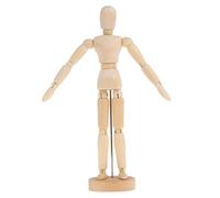 MOKKHNB Figure Sketch Model Wooden Puppet 7.9 Inch Movable Joint for Art Practice and Studio Decoration