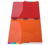 MOKKHNB File Folder Organizer Large Capacity A4 with PP Document Organizer 12-Layer Ring Binder Design, with Tabs and Dividers, Portable and Easy Categorization Folder for Office and