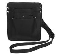 MOKKHNB Florist Tool Bags PU Pouch Black Multi-Pocket Shoulder Tool Bag with Precision Flower Arranging Scissors for Gardeners in Flower Shops
