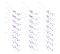 MOKKHNB Flower Beads with Beautiful Appearance and Anklet Making 50pcs Purple Acrylic Nice Shape for DIY Accessories for Bridal Hair Decoration and Personal Presents