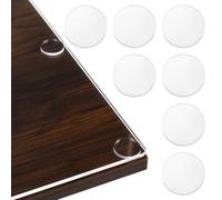 MOKKHNB Glass Table Cushioning Pads 10pcs 25mm PP Soft Suction Cups with Release Tab for Parallel Surface Separation
