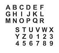 MOKKHNB Large Alphabet Stencils and Number Stencils for Painting DIY Beige Pet Material Drawing Molds Suitable for Decorating Hand Accounts and Door Panels