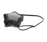 MOKKHNB Large Capacity Star Shaped Crossbody Bag with Adjustable Wide Strap and Pin Display Window, Trendy Pu Leather Purse for Women, for Long Rides and Cosplay