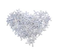 MOKKHNB Multi-color Cross Confetti for Religious Celebrations Baptism Christening Wedding Centerpieces Sacred Plastic Table Scatter with Lasting Colors and Easy Cleanup