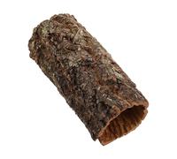 MOKKHNB Natural Wood Reptile Hideout Tube Shaped as Tree Trunk for Secure Resting Hideaway, Easy Maintenance Habitat Décor Suitable for Bearded Dragon and Amphibians in Aquarium or Fish