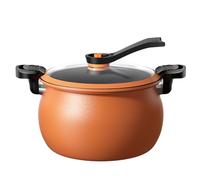 MOKKHNB Nonstick Fast Cooking Cookware - Ceramic Coated Cooking Pot for Stew - Multi Functional Big Capacity Universal Stew Pot for Soup Rice and Family Meals(7L)