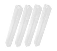 MOKKHNB Paint Brush Storage Box Pen Case Set of 4 Plastic Pen Containers Empty Stationery Organizer for Artists and Students