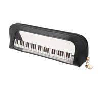 MOKKHNB Patchwork Pencil Case PVC Stationery Bag Musical Themed Piano Keys for Girls Kindergarten School Supplies Pencil Box
