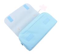 MOKKHNB Pencil Case Convenient to Take Large Capacity with Double Zipper and Double Layer Design, Portable Student Stationery Pouch Made of Sturdy Oxford Cloth and Pu and Fits in A School
