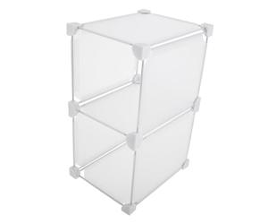 MOKKHNB Plastic Freezer Organizer Divider Storage Bin for Refrigerator Kitchen Shelf Pantry Durable Easy to Install Compartment Design for Food Household Items
