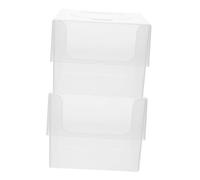 MOKKHNB Plastic Wet Tissue Box and Replaceable Face Towel Case Wet Tissue Holder for Boys and Girls with Lid, Plastic Face Washing Paper Storage Box for Home and Nursery, 2pcs Set