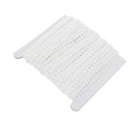 MOKKHNB Polyester Ribbon Woven Gimp Braid Trim 15 Yards White for Package and Home Decoration DIY Crafts Sewing Jewelry Making, 1350X1.2Cm