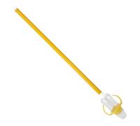 MOKKHNB Pond Fish Feeder 150ml Yellow Reusable Plastic Carp Feed Bottle with Rod Secure and Convenient Fish Feeding Bottle Easy to Clean for Aquarium and Landscape