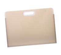 MOKKHNB Portable Art Work Bag Large Capacity Plastic File Organizer for Important Contract Storage Document Wallet Receipt and Drawing Holder and Lightweight for Office and Random Color