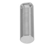 MOKKHNB Portable Small Pill Case Keychain Stainless Steel Metal Pill Container with Excellent Sealing and Easy to Carry for Daily Medication Organiser