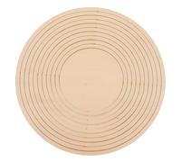 MOKKHNB Pottery Modeling Tools Ceramic Modeling Tools Wooden Round Concentric Geometric Figure Rail for Shaping Clay Easy Size Selection in Educational Settings