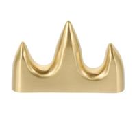 MOKKHNB Practical Vintage Pen Rack Anti-skid Design and Brass Mountain Shape, Stylish Desktop Decoration for Bookshelf and Schoolroom Calligraphy Brush Pen Holder