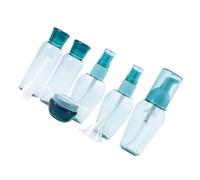 MOKKHNB Refillable Travel Cosmetic Bottles Set Easy to Carry with 9 Lightweight Blue Dispenser Bottles Made of Pp and Pet for Storing Lotions and Essences, for Travel and Daily Use