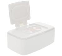 MOKKHNB Refillable Wet Wipes Container with Lid, White Button-operated Tissue Box for Home and Car Storage, Portable Reusable Wipe Dispenser for Bathroom and Desktop