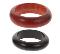 MOKKHNB Rings Take for, Finger Wooden Creative Women 2pcs Vintage with Synthetic Material Knuckle Easy to off Feature, Chic Jewelry Collection for Everyday Wear