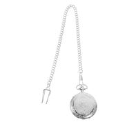 MOKKHNB Roman Numeral Pocket Watch for Men Vintage Style Lightweight Retro Design Portable and Easy to Carry Elegant Carved Pattern Daily Use and Special Occasions