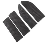 MOKKHNB Rubber Threshold Ramp for Easy Robot Cleaner Access for Sweeping Robot 4pcs with Non-slip Function and Drainage Channel, Triangle Shape Household Door Steps Slope Ramp