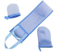 MOKKHNB Self Tanning Mitt Applicator Set for Back and Hand, Flocking Material Gloves, Simple and Safe to Use, for Back Tanning and Body Lotion Application, for Adults