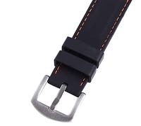 MOKKHNB Silicone Watch Band with Strong Durability and Comfortable Wearing 24mm Waterproof and Sturdy for Swimming and Climbing Activities