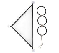 MOKKHNB Snake Hammock and Climbing Rings Set for Reptiles and Lizards, Bite Resistant Plastic and Nylon Mesh Hammock with Climbing Accessories for Snake Tank Enrichment and Home Tanks