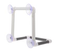 MOKKHNB Stand and Perch Birds for Showering Parrots for Suitable Parrot Bird Shower Bath with Four Strong Suction Cups, Abs Material, Resistant to Falling Detachable Standing