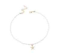 MOKKHNB Star Pearl Choker Necklace for Women Handmade Pearl Jewelry Elegant Fashion Accessory Mother Day Valentine Day Weddings More